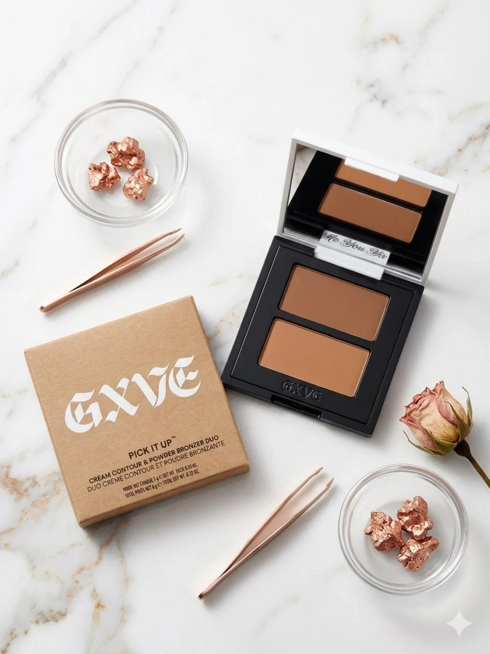 Pick It Up Cream Contour & Bronzer Duo — Warm Brown
